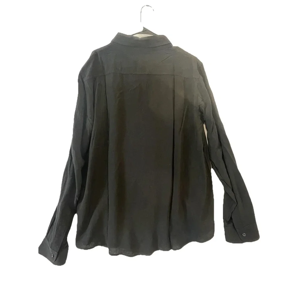 NWT XXIII Shirt Mens 2XL‎ Black Crete Long Sleeve Button Up Casual Dress Office